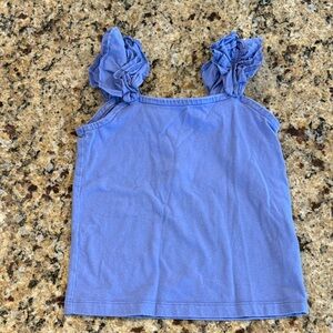 Janie and Jack purple Ruffle Sleeve Top